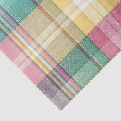 Lente/Pasen pastel plaid/tartan Tissuepapier (Detail)