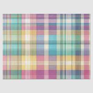 Lente/Pasen pastel plaid/tartan Tissuepapier