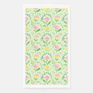 Lente Pastel Bloemmotief Servet