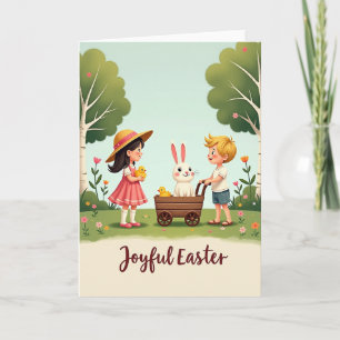 Lente Pastel Taart Scene Kaart