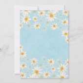 Lente Pastel Witte en Blauwe Madeliefjes Bruidsfee Kaart (Achterkant)