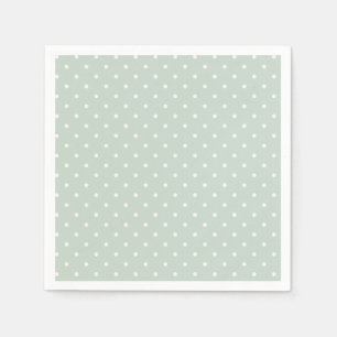 Lente Polka Stippen Klassiek Gedempte Salie Servet