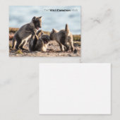 Lente - poolvos notitiekaartje (Voorkant / Achterkant)