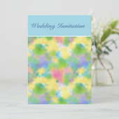  lente-primroses bruiloft uitnodiging (Staand voorkant)