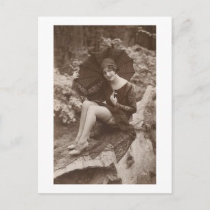 Lente regen briefkaart