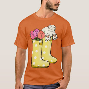 Lente regen laarzen 1 t-shirt