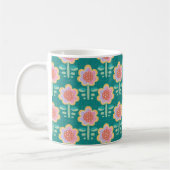 Lente Retro Flower Koffiemok (Links)