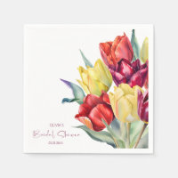 Lente rode en gele tulpen Bruids douche