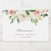 Lente Romantische Mini Wijnfleslabels met Bruisend Sparkling Wijnetiket (Enkel label)