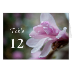 lente roze magnolia bloem diner tafelkaart.