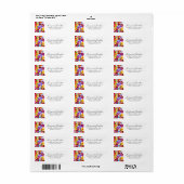 Lente RSVP-Adresetiketten Etiket (Full Sheet)