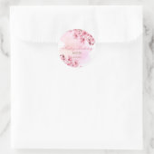 Lente Sakura Kersenbloesem Roze Cream Verjaardag Ronde Sticker (Tas)