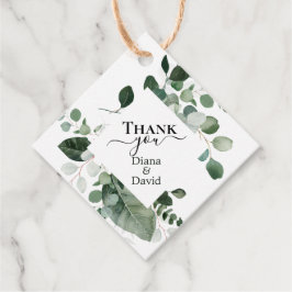 LENTE SCHOONHEID BOTANISCH GROEN BRUILOFT BEDANKJES LABELS