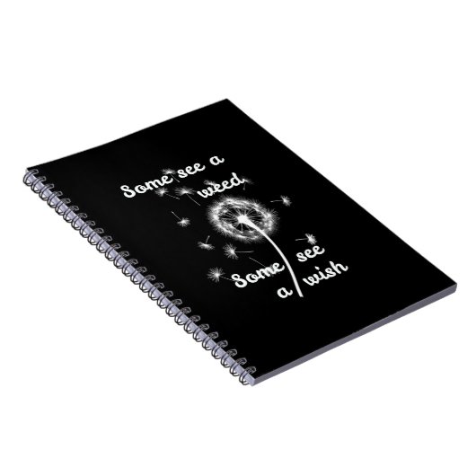 lente /some see a weed some see a wish notitieboek (Rechterzijde)