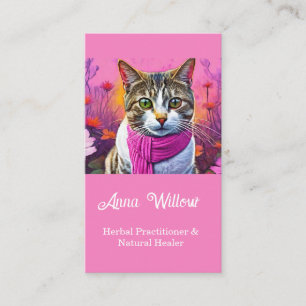 Lente Tabby Kat - Natuurlijke Genezers Visitekaartje