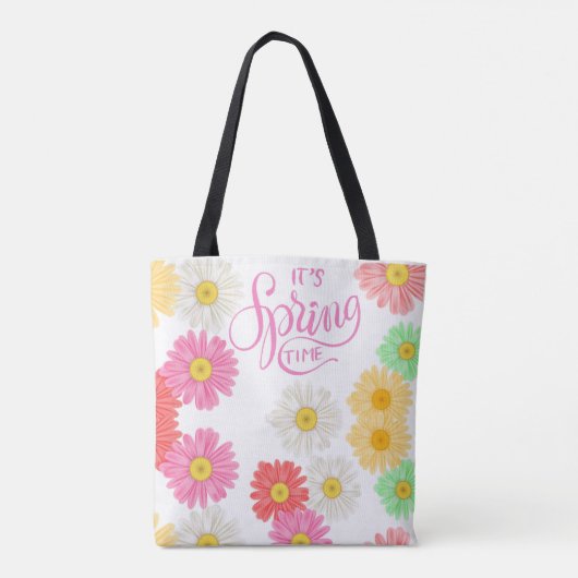 LENTE TIJD CANVAS CANVAS TAS (Achterkant)