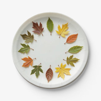 Lente tijd papieren bordje