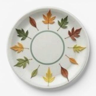 Lente tijd papieren bordje