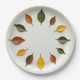 Lente tijd papieren bordje