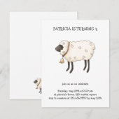 Lente tijd ・ Schapen Kaart (Voorkant / Achterkant)