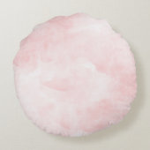 Lente Tuin Bloemen krans Monogram Rond Kussen (Achterkant)