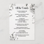 Lente Tuin Bruiloft Informatiekaartje (Voorkant)