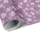 Lente Tuin Moederdag Aziatische Bloemen Japans Cadeaupapier (Rol Hoek)