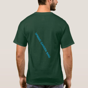 LENTE TUIN VOGEL GRAFISCHE KUNST T-SHIRT