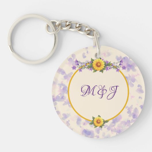 Lente Tuincollectie Crème Sleutelhanger (Voorkant)