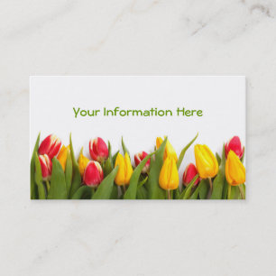 Lente Tulpentuin Visitekaartjes