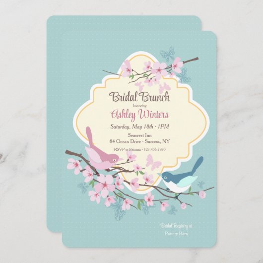 Lente uitnodiging (Voorkant / Achterkant)