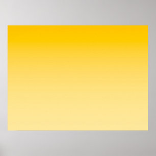 LENTE UITSTRALING – Pastelgeel licht naar diep Poster