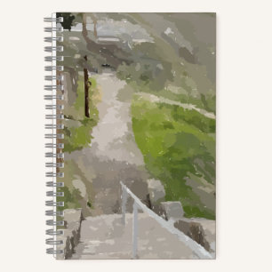 Lente Uitzicht vanaf de trap schetsboek Notitieboek
