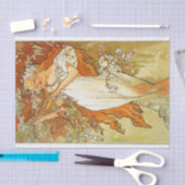 Lente van Alphonse Mucha Tissuepapier (Craft)