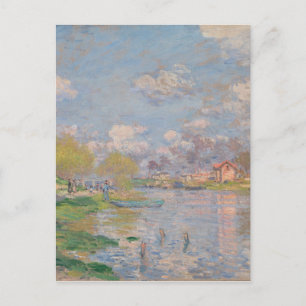 Lente van de Seine door Monet Impressionist Briefkaart