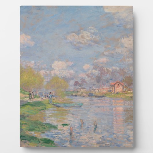 Lente van de Seine door Monet Impressionist Fotoplaat (Voorkant)