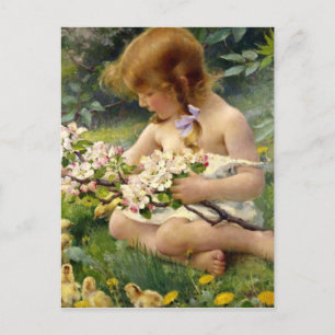 ‘Lente’ van Franz Dvorak Pasen Feestdagenkaart