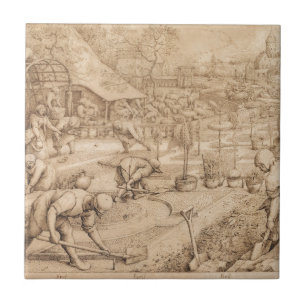 Lente van Pieter Bruegel de Ouder Tegeltje