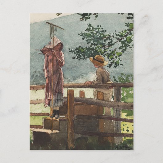 Lente van Winslow Homer Briefkaart (Voorkant)
