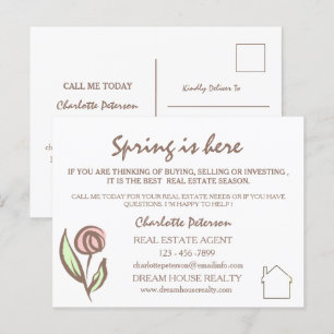 Lente Vastgoed Marketing Farming Briefkaart