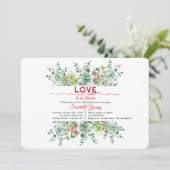 Lente Verdeelde Uitnodiging (Staand voorkant)