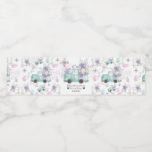 Lente verjaardag gepersonaliseerd waterfles etiket (Enkel label)