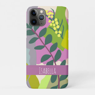 Lente verlaat Abstracte oude kleuren - aangepaste  iPhone 11 Pro Hoesje