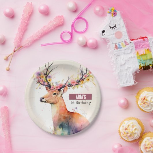 Lente vibes Herten - Verjaardagsfeest - Papieren Bordje (Feest)