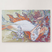 Lente (vier seizoenen), Alphonse Mucha Legpuzzel (Horizontaal)