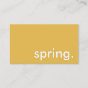 lente. visitekaartje