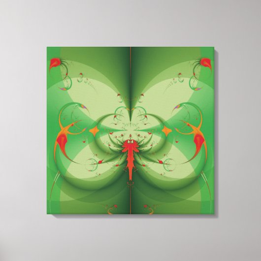 Lente Vlinder Canvas Afdruk (Voorkant)