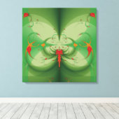 Lente Vlinder Canvas Afdruk (Insitu (Houten vloer))