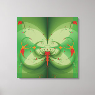 Lente Vlinder Canvas Afdruk