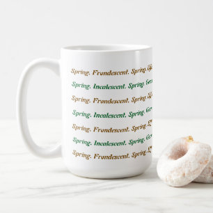 Lente voor woorden koffiemok